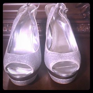 Silver Platform Heels